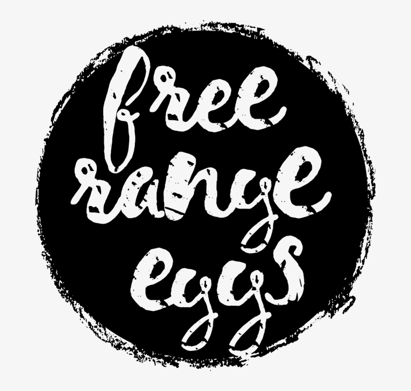 Free Range Eggs Rubber Stamp - Chicken, transparent png