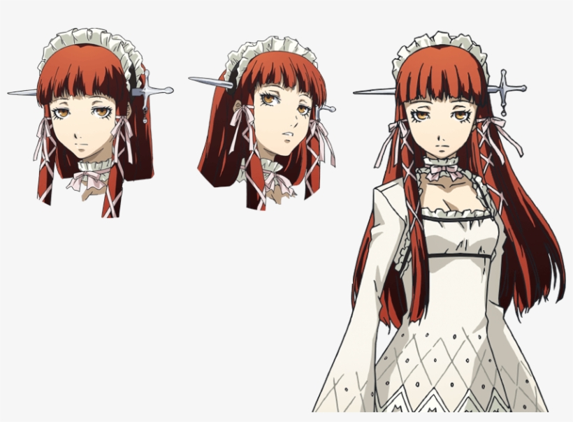229kib, 834x574, P3m Chidori - Persona 3 Red Hair Girl, transparent png