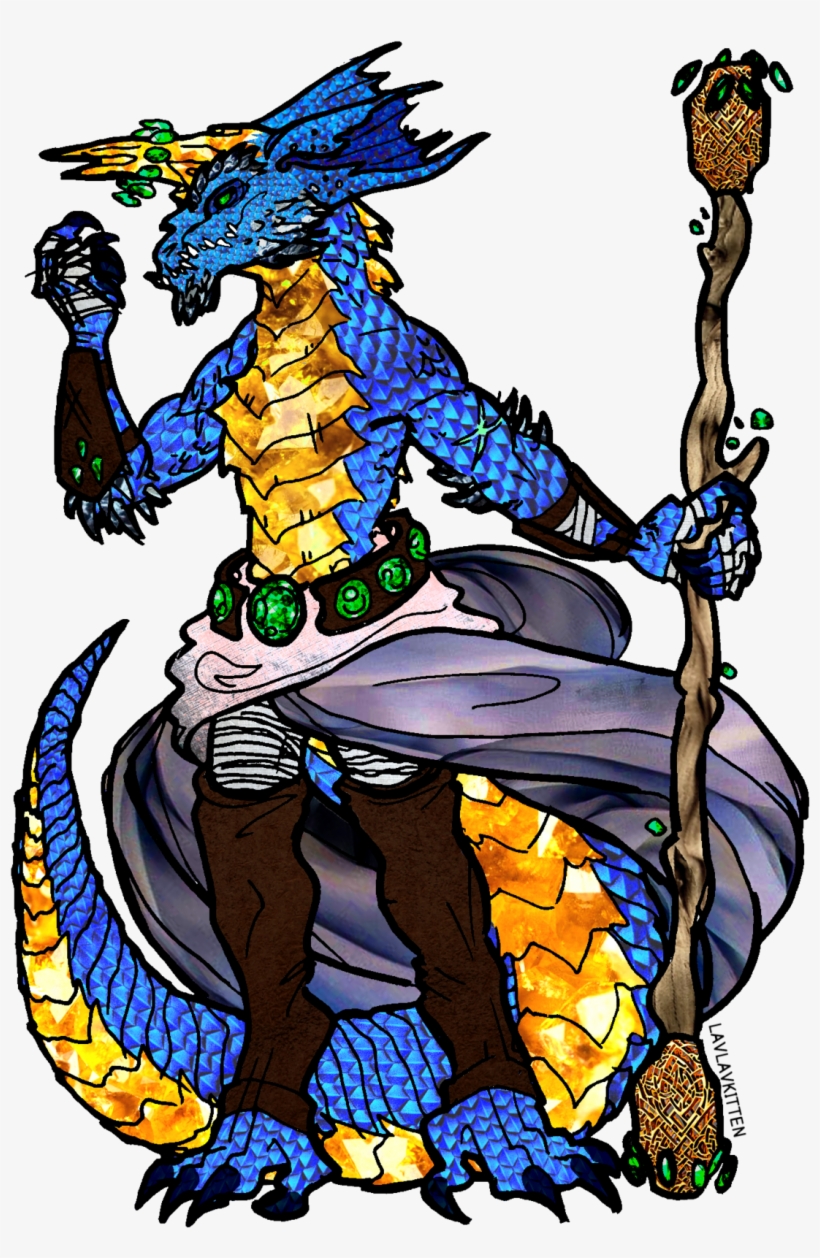 Zalgia, Dragonborn Monk Played By Justin A Big Serious - Cartoon, transparent png