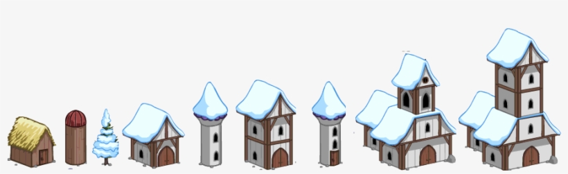 Xmas Houses - Snow, transparent png