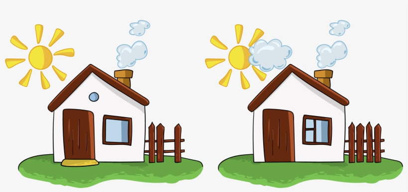Find The Differences In Houses - Encuentra Las Cinco Diferencias, transparent png