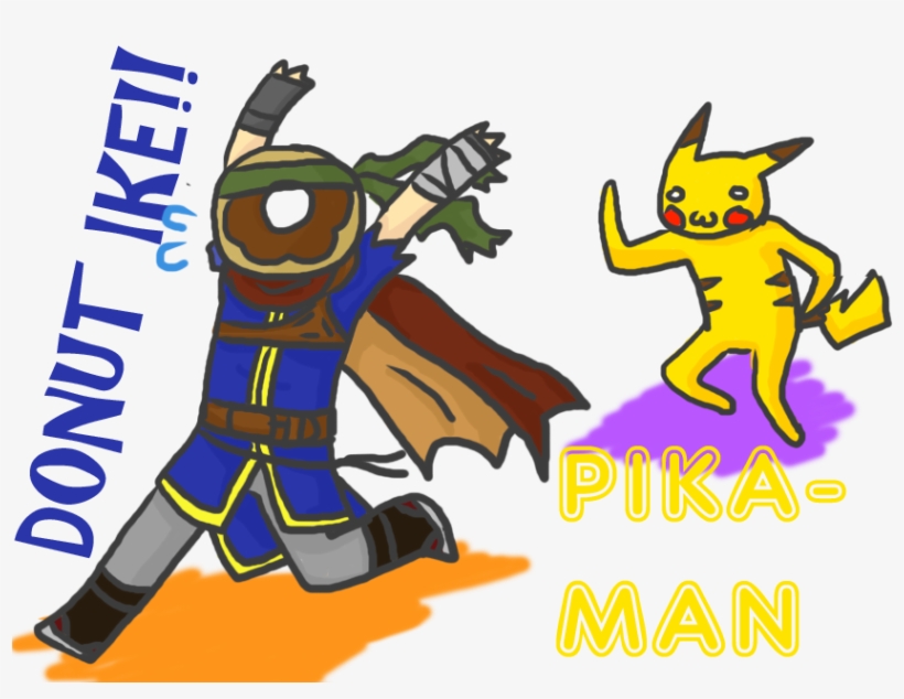 Picture Transparent Donut Ike And Pika Man By Doki - Donut Ike, transparent png
