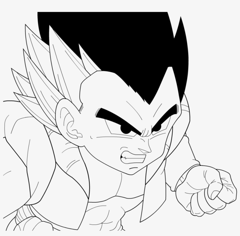 28 Collection Of Gotenks Normal Drawings - Gotenks Drawing, transparent png
