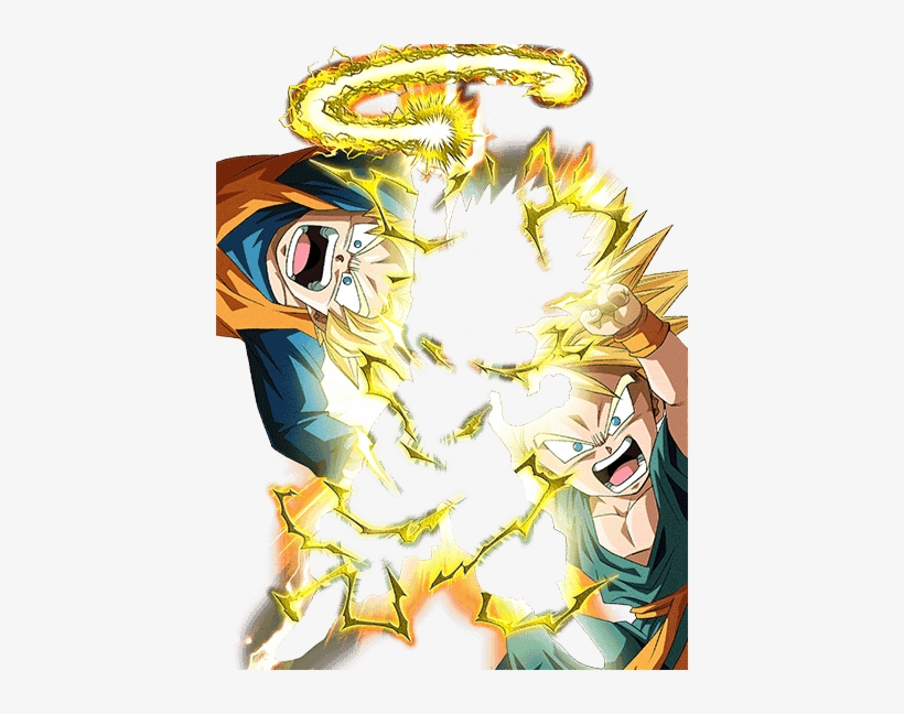 Effect For Super Saiyan Gotenks - Gotenks Ssj Dokkan Battle, transparent png