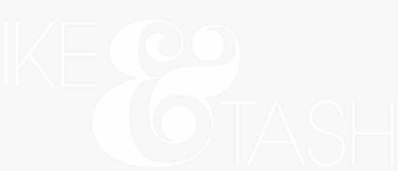 Ike & Tash Logo White - Plan White, transparent png