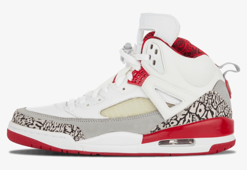 Jordan Spiz'ike 9 Shoes White / Varsity Red 315371, transparent png