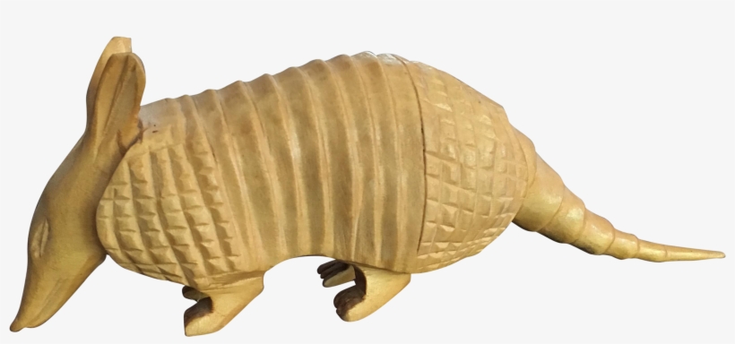 Vintage Peruvian Hand Carved Armadillo Sculpture - Sculpture, transparent png