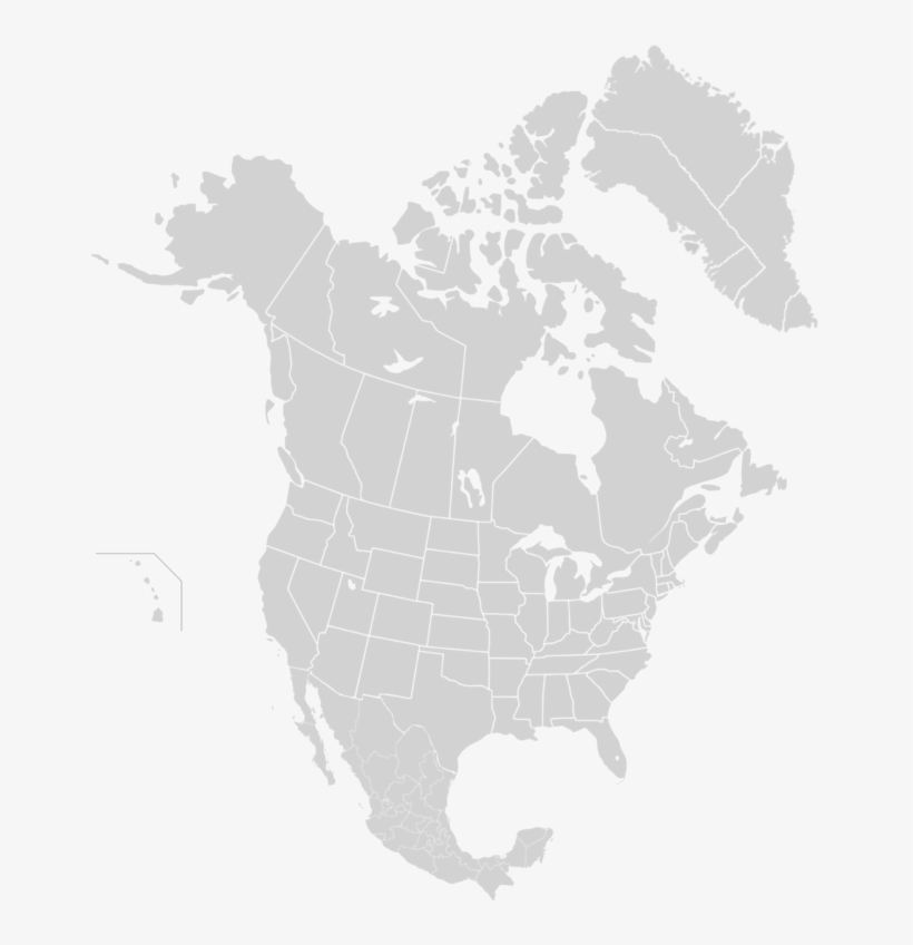 North America Subnational Division Map - Saint Elias Mountains Map, transparent png