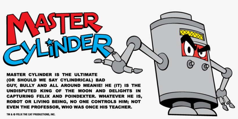 Master Cylinder Description Official - Felix The Cat Master Cylinder, transparent png