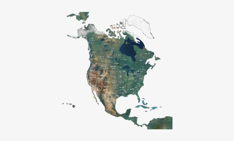North American Map - World Map Continent Names, transparent png