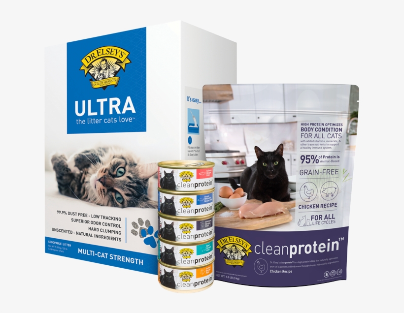 Elsey's Litter And Clean Protein Food Products With - Precious Cat Ultra Premium Cat Litter 20pound, transparent png