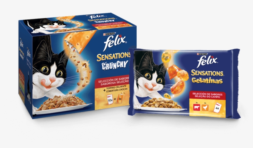 Sensations - Felix Sensations Crunchies, transparent png