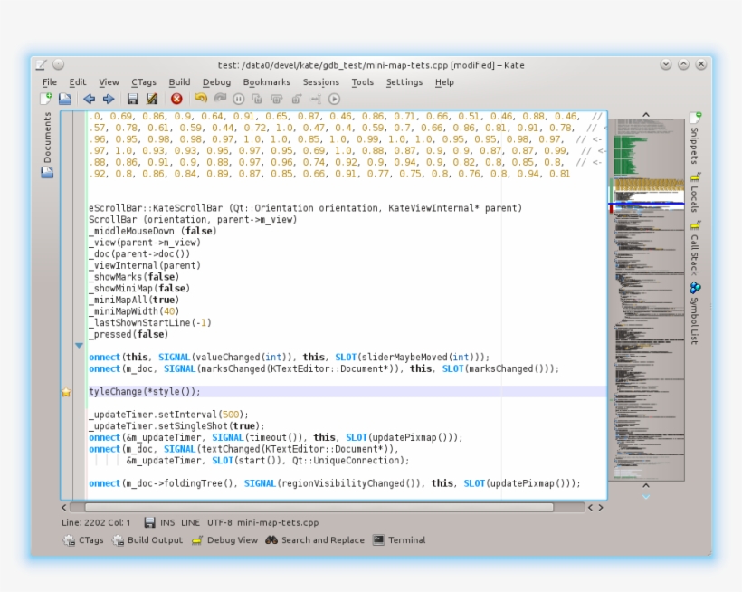 Kdevelop Minimap, transparent png