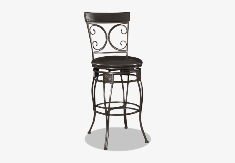 Big & Tall Bronze Scroll Bar Stool - Bar Stool, transparent png