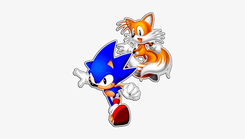Sonic And Tails - Sonic Y Tails Png, transparent png