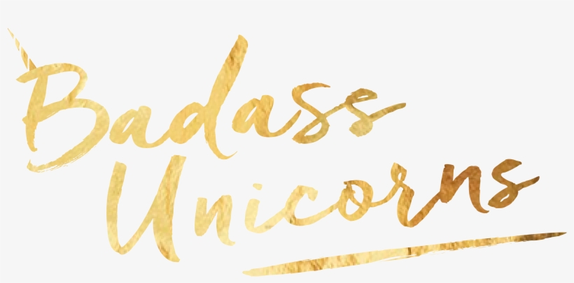 Badass Unicorns - Calligraphy, transparent png