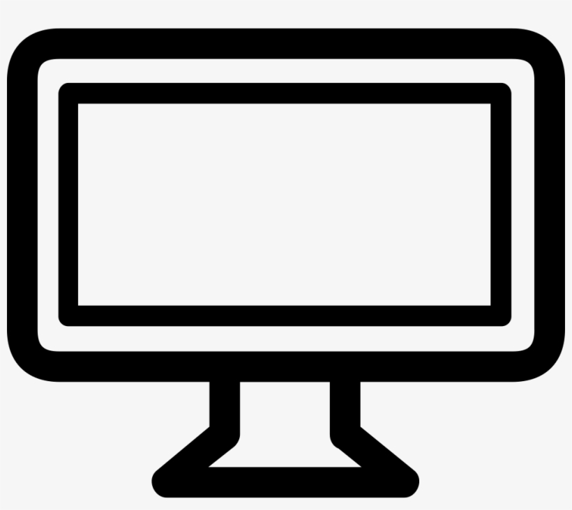 Frontal Tv Monitor Free Vectors, Logos, Icons And Photos - Icono De Monitor, transparent png