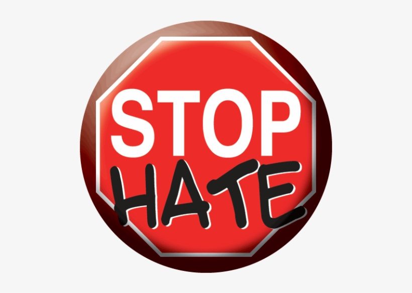Button - Stop Hate - Discrimination Of Cyber Bullying, transparent png
