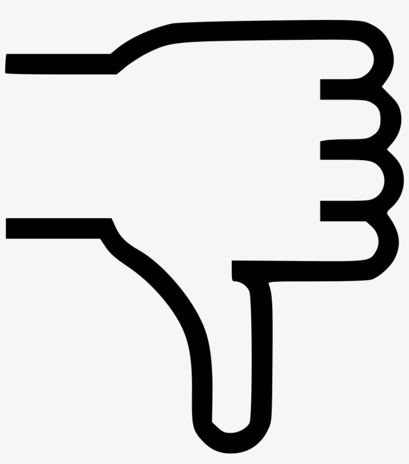 Disapprove Dislike Down Hate Thumb Thumbs Comments - Portable Network Graphics, transparent png