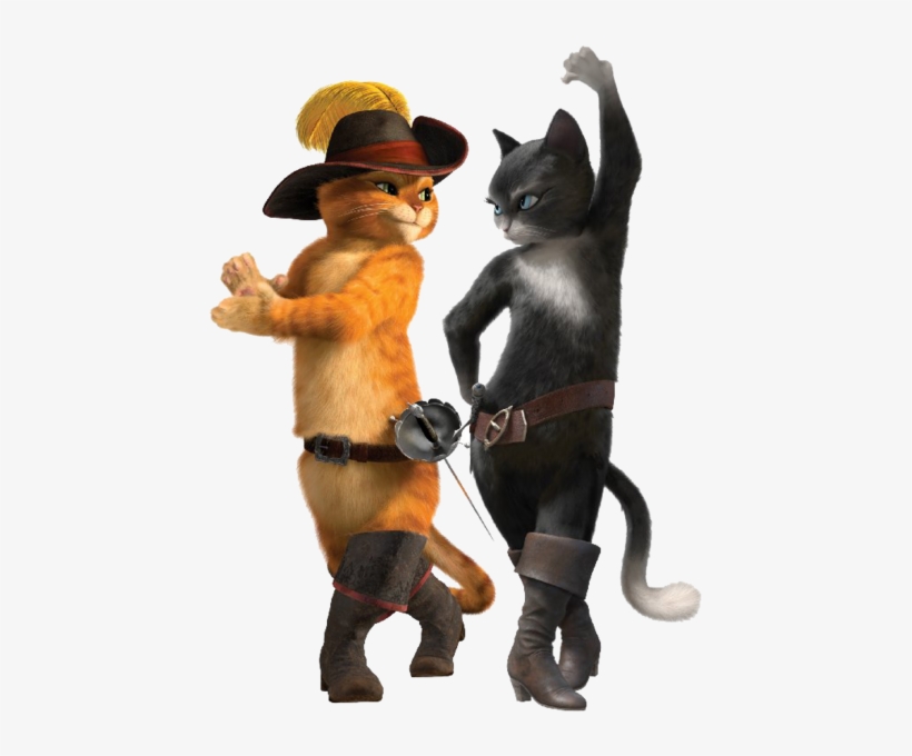 Gato Con Botas Gata - Puss In Boots Characters Names, transparent png