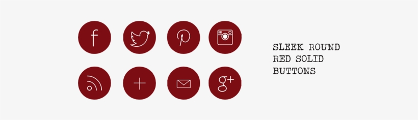 Free Social Media Buttons - Red Social Media Png, transparent png