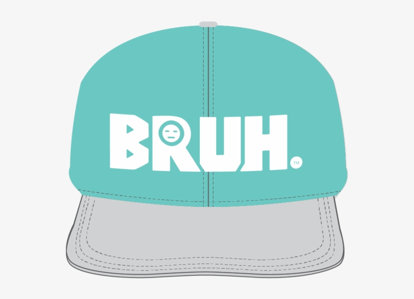 Bruh Blue Snapback-18, transparent png