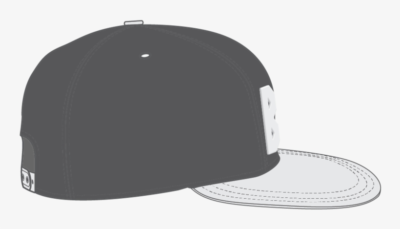 Bruh Grey Snapback-02, transparent png