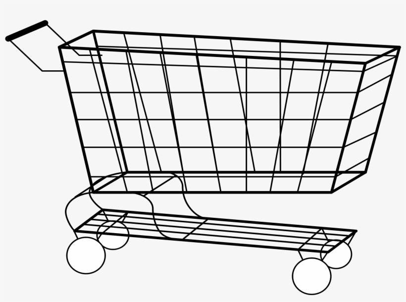 Download - Shopping Cart Outline, transparent png