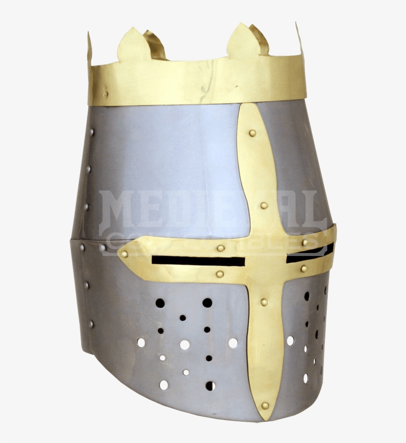 Kings Crown Medieval Great Helm - Crown Helmet, transparent png
