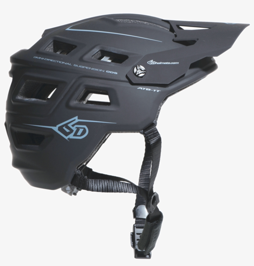 Atb 1t Black Ko - 2017 6d Atb-1t Mountain Bike Mtb Helmet - Matte Black, transparent png