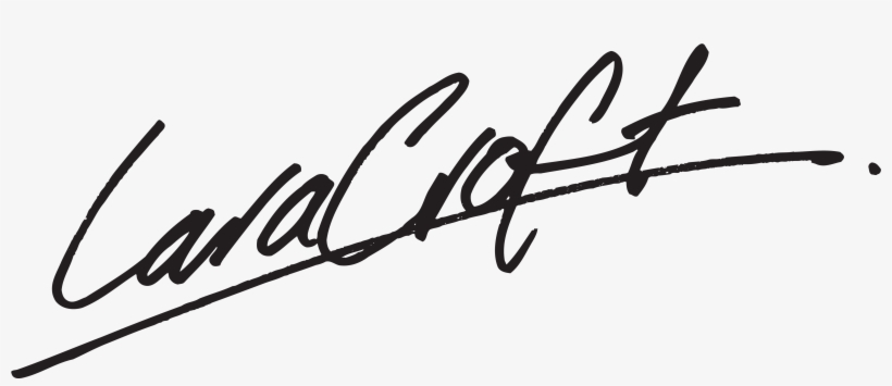 Png File Signature - Lara Croft Thumbs Up, transparent png