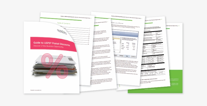 Quadient Guide To Usps® Postal Discounts - Brochure, transparent png