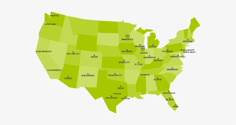 America's National Park Map, transparent png