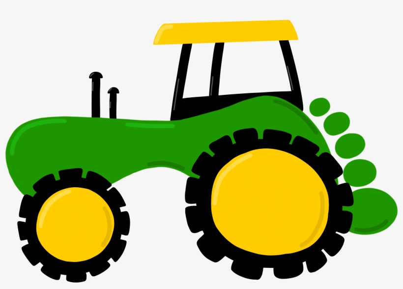 Basteln Ganz Einfach Basteln Mit Fußabdrücken Ist Super - Bild Traktor Basteln, transparent png