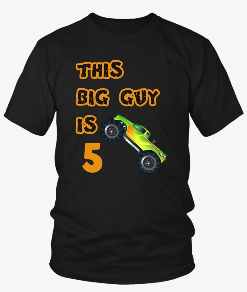 Kids 5th Birthday Boy Monster Truck T-shirt 5 Year - Larry Bernandez T Shirt, transparent png