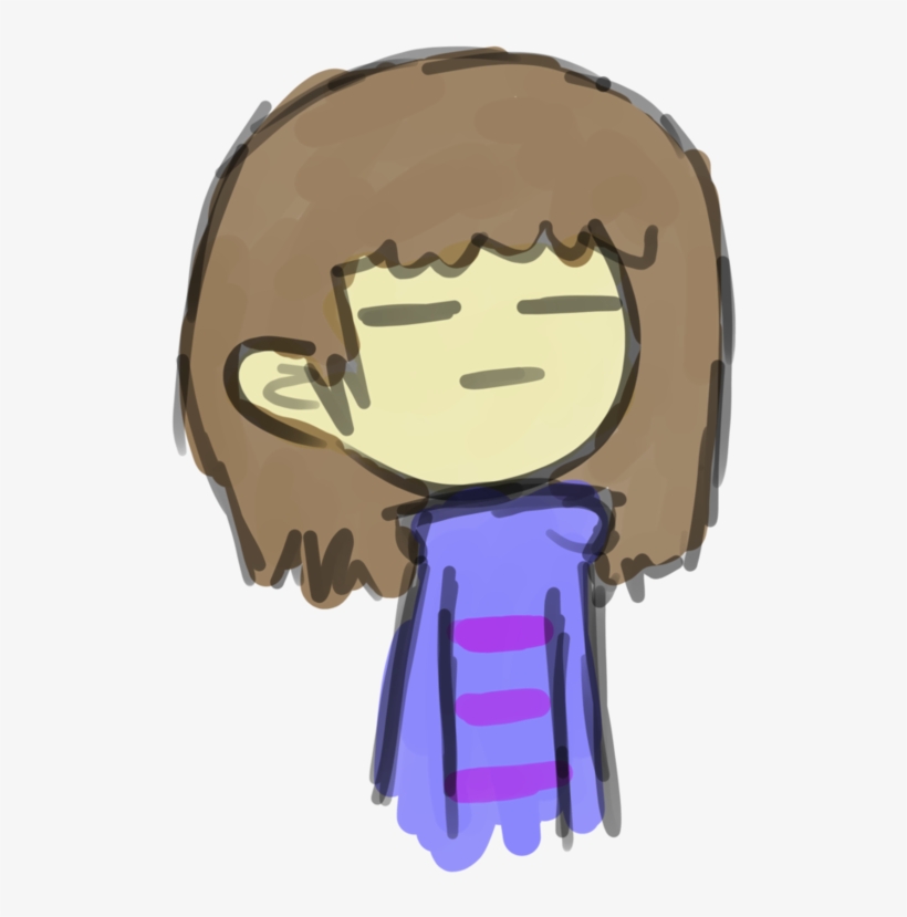 Trying To Draw Frisk O - Drawing, transparent png
