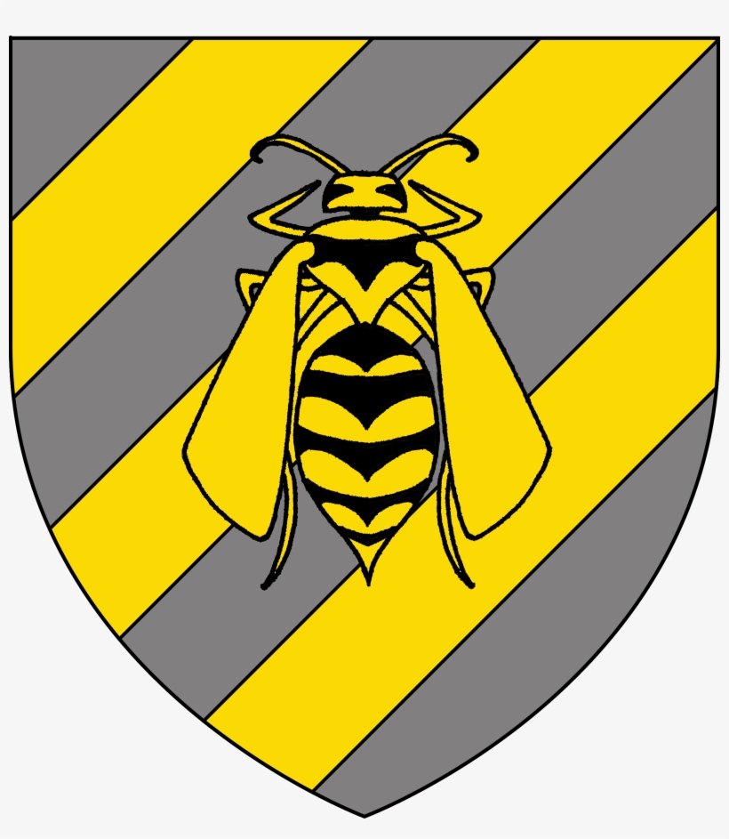 Heraldry Wasp Shield - Wasp Heraldry, transparent png