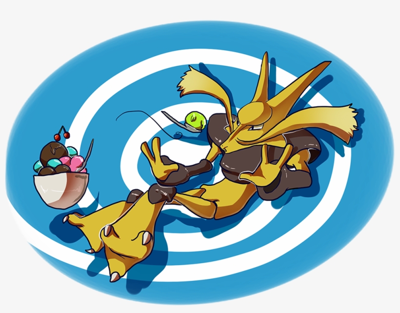 Scooping Alakazam - Illustration, transparent png