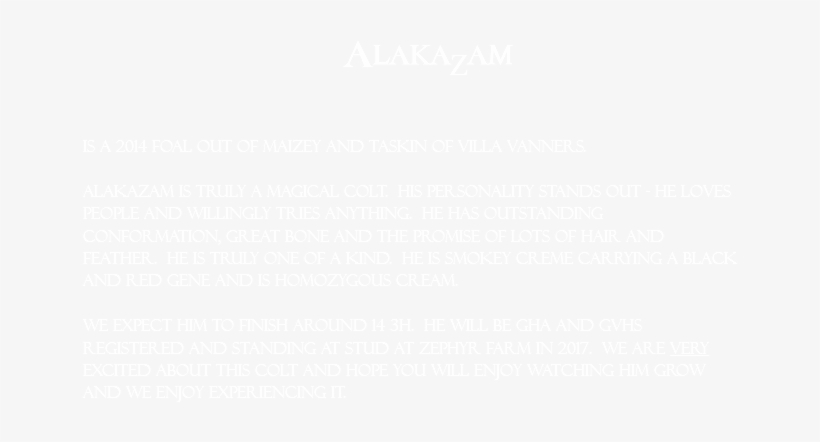Alakazam Is A 2014 Foal Out Of Maizey And Taskin Of - Crowne Plaza White Logo, transparent png