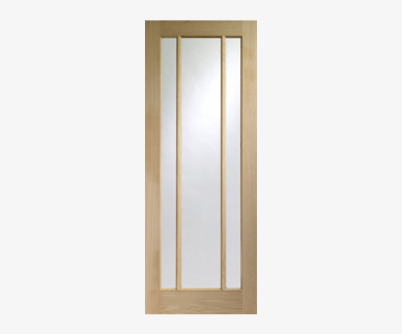 Xl Joinery Worcester 3 Light Oak Veneer Clear Glass - Glazed Oak Veneer Door, transparent png