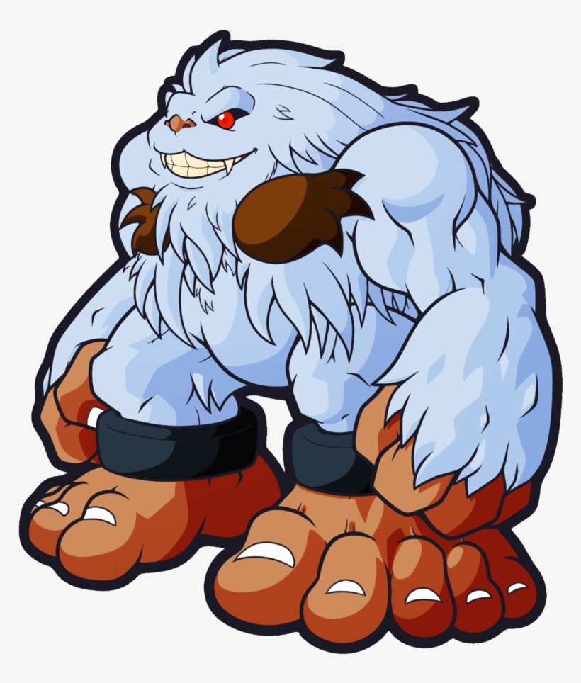 Sasquatch Hd Remix Gn3 By Catchshiro-d8e3ld4 - Darkstalkers Yeti, transparent png