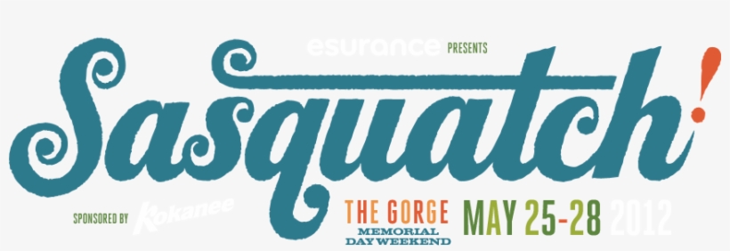 Sasquatch Music Festival Lineup 2012, transparent png