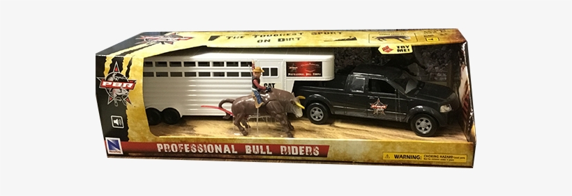 Pbr Truck Trailer And Bull Set - Professional Bull Riders, transparent png