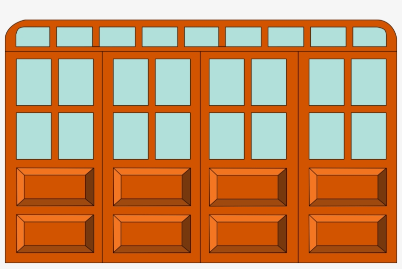 Sliding Glass Door Window House - Door, transparent png