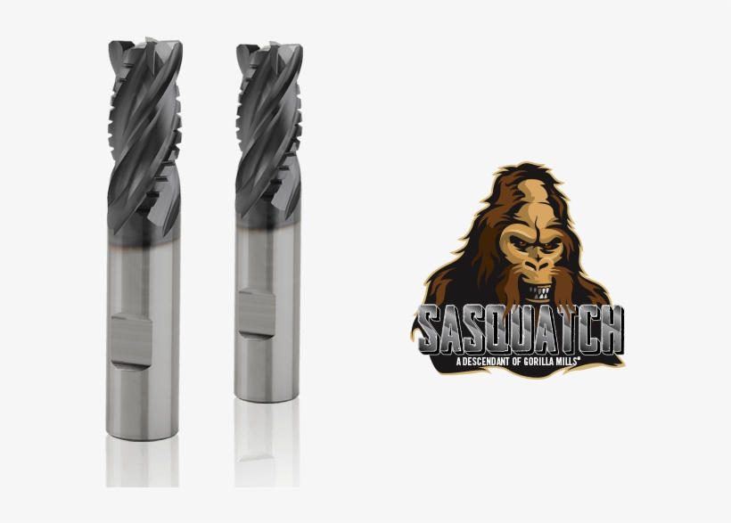 Sasquatch Lineup And Logo - Gorilla Mill Gmhx38c4 Corner Chamfer End Mill, 3/8", transparent png