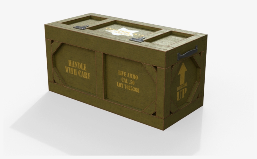 14 Wooden Military Case Pbr Royalty-free 3d Model - Box, transparent png