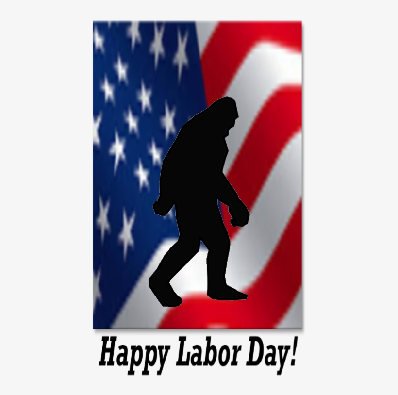 Labor Day Flag Sasquatch - Flag Of The United States, transparent png