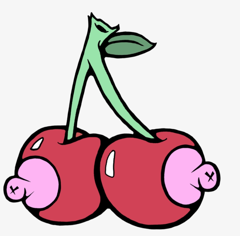 Cherry Boob Pin, transparent png