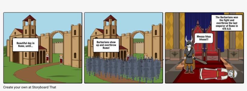 Barbarian Comic Strip Ss - Storyboard, transparent png