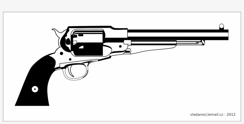 This Free Icons Png Design Of Revolver Remington 1858, transparent png
